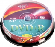 Диски DVD+R DL 8,5GB 8X VS CB/10 Printable