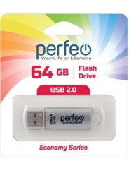 Perfeo USB 64GB E01 Silver economy series