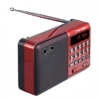 Perfeo радиоприемник цифровой PALM FM+ 87.5-108МГц/ MP3/ питание USB или 18650/ красный (i90-BL) PF_A4871