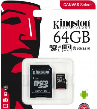 KINGSTON MICROSDXC 64GB (CLASS 10)
