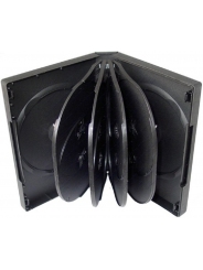 Коробка для 10-ти дисков DVD box чёрная глянцевая
