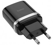 HOCO C12Q/ Сетевое ЗУ/ QC 3.0/ 1 USB/ Выход: 5V_9V_12V, 18W/ Black