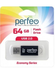 Perfeo USB 64GB E01 Black economy series