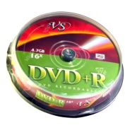 Диски VS DVD+R 4,7GB 16X Cake/10