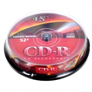 ДИСКИ VS CD-R 80 52X CB/10