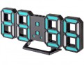 Perfeo LED часы-будильник "LUMINOUS 2", чёрный корпус / синяя подсветка (PF-6111)