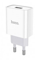 HOCO C81A/ Сетевое ЗУ/ 1 USB/ Выход: 10.5W/ White