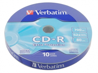 Verbatim CD-R диски 700MB 52X Shrink/10