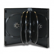 Коробка для 8-ми дисков DVD box чёрная глянцевая