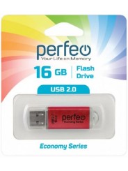 Perfeo USB 16GB E01 Red economy series	