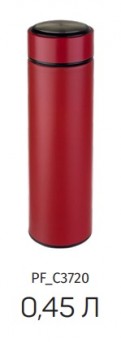PERFEO Термос для напитков с ситечком, объем 0,45 л., красный (PF_C3720)