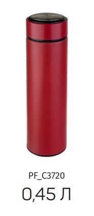 PERFEO Термос для напитков с ситечком, объем 0,45 л., красный (PF_C3720)