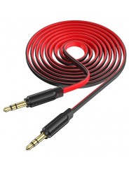 HOCO UPA16/ AUX аудио кабель/3.5 mm jack - 3.5 mm jack/ 1m/ позолоченные контакты/ Red