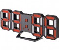 Perfeo LED часы-будильник "LUMINOUS 2", чёрный корпус / красная подсветка (PF-6111)