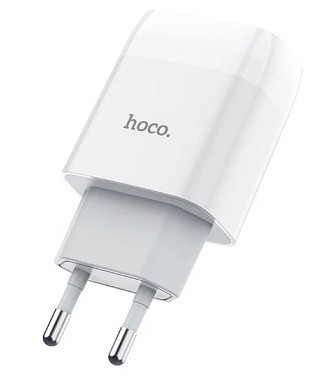 HOCO C73A/ Сетевое ЗУ/ 2 USB/ Выход: 12W/ White