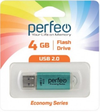 Perfeo USB 4GB E01 Green economy series