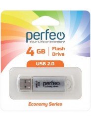 Perfeo USB 4GB E01 Silver economy series