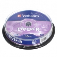 Verbatim DVD+R диски 4,7GB 16X Cake/10