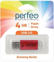 Perfeo USB 4GB E01 Red economy series