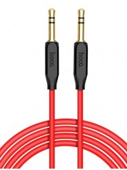 HOCO UPA11/ AUX аудио кабель/3.5 mm jack - 3.5 mm jack/ 1m/ позолоченные контакты/ Black