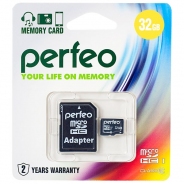 PERFEO MICROSD 32GB HIGH-CAPACITY (CLASS 10)