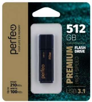 Perfeo USB 3.1 512GB C15 Black High Speed