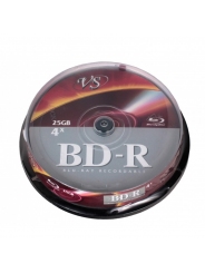 Диски для записи VS BD-R 25 GB 6x CB/10