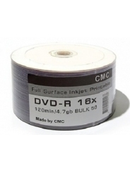 Купить диски DVD-R 4,7GB 16X BULK/50 Full Ink printable