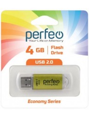 Perfeo USB 4GB E01 Gold economy series
