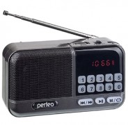 Perfeo радиоприемник цифровой ASPEN FM 87.5-108МГц/ MP3/ питание USB или 18650/ серый (i20GR)