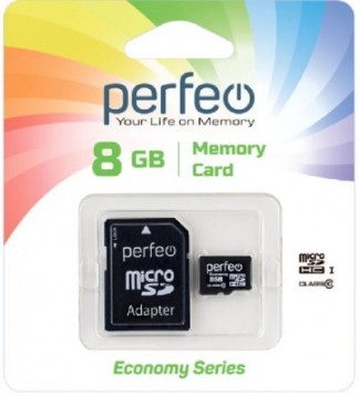 Perfeo microSD 8GB (Class 10) economy series