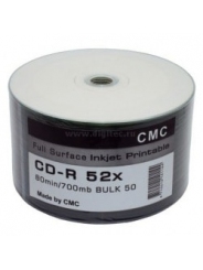 CD-R PRINTABLE ДИСКИ 700MB 52X BULK/50 (CMC)