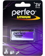 Батарейка Perfeo CR123/1BL Lithium