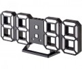 Perfeo LED часы-будильник "LUMINOUS 2", чёрный корпус / белая подсветка (PF-6111)