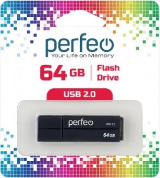 Perfeo USB 64GB C01G2 Black