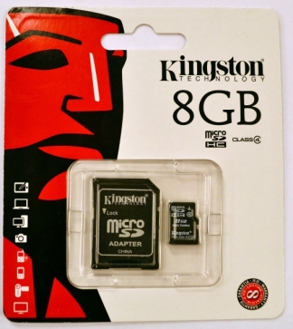 KINGSTON MICROSD 8GB (CLASS 4)