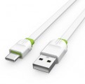 LDNIO LS34/ USB кабель Type-C/ 1m/ 2.4A/ медь: 86 жил/ White