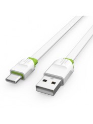 LDNIO LS34/ USB кабель Type-C/ 1m/ 2.4A/ медь: 86 жил/ White