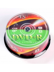 Диски VS DVD+R 4,7GB 16X Cake/25