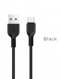 Кабель USB 2.0 - USB Type-C, 1.0м HOCO X13, черный, 2.4A (X13 Type-C black)