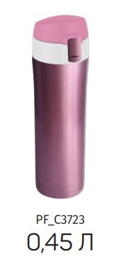 PERFEO Термос для напитков с крышкой-поилкой, ситечком, объем 0,45 л., розовое золото (PF_C3723)